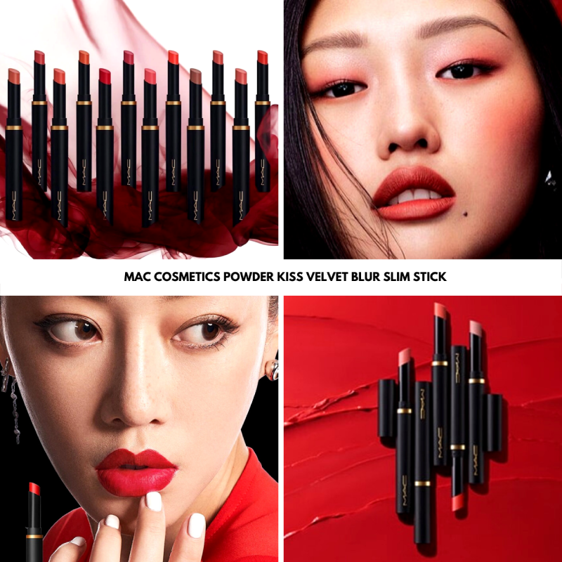 MAC Powder Kiss Velvet Blur Slim Stick #Brickthrough 2g,MAC Powder Kiss Velvet Blur Slim Stick #Brickthrough 2g ราคา,MAC Powder Kiss Velvet Blur Slim Stick #Brickthrough 2g รีวิว, ลิป MAC , ลิปแจ็คสัน, ลิปพีพี